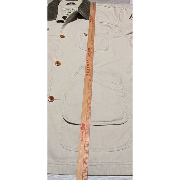 LL Bean Jacket Canvas Hunting Chore Barn Coat XXL Flannel Corduroy Collar 0JV69 - Picture 13 of 14